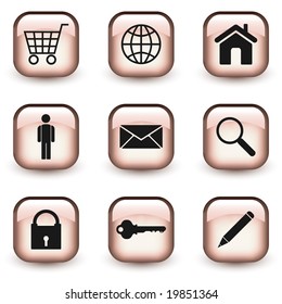 Glossy Web Icons-I