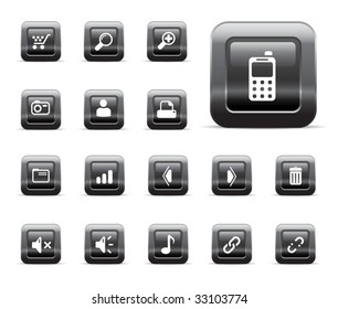 Iconos web brillantes