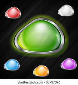 Glossy website elements. Vector illustration eps 10
