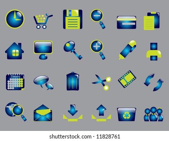 Glossy website icons - Part5 (vector)