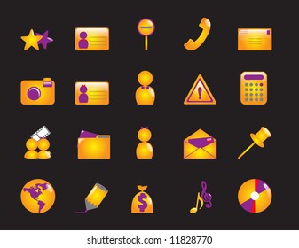 Glossy website icons - Part8 (vector)