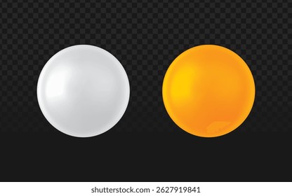 Esferas reflexivas brilhantes, brancas e douradas, com brilho metálico, perfeitas para marcas de luxo, visuais tecnológicos ou modelos de produtos 3D. Ideal para cosméticos, jogos ou projetos de design futuristas.