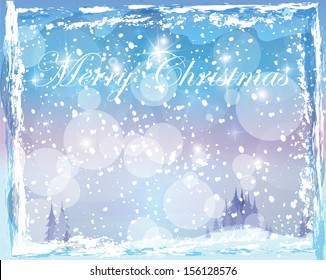 glossy white winter snowfall christmas background