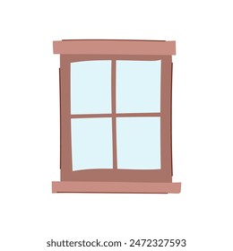 glossy window frame cartoon. clear plastic, sign wall, light plate glossy window frame sign. isolated symbol vector illustration