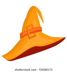 glossy witches hat Halloween vector
