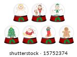Glossy xmas icons - Part 4 (vector)