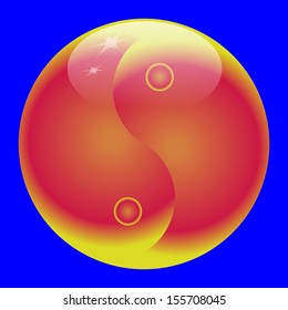Glossy Yin-yang Sphere