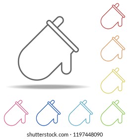 a glove for a barbecue icon. Elements of Camping in multi colored icons. Simple icon for websites, web design, mobile app, info graphics
