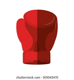 glove boxing equipment isolated icon vector illustration design