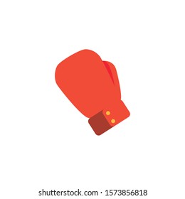 glove boxing workout accessory flat icon vector illustration design