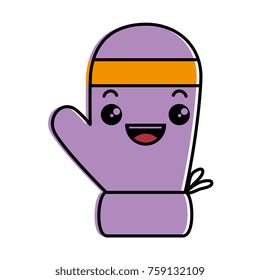 glove christmas kawaii character