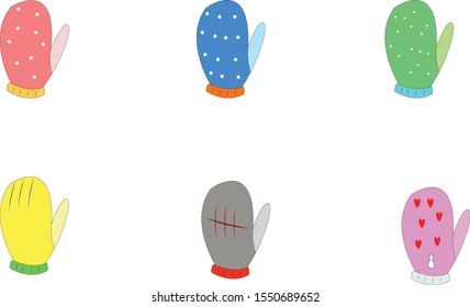 Glove Christmas No Background Vector