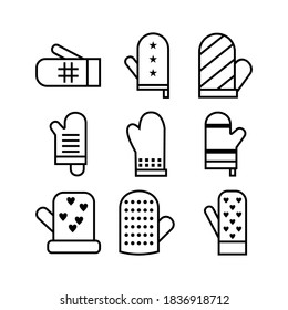 glove cook icon or logo isolated sign symbol vector illustration - Collection of high quality black style vector icons
