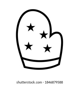 glove cook icon or logo isolated sign symbol vector illustration - high quality black style vector icons
