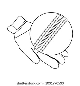 Glove with Cricket ball