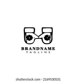 glove design logo template icon modern vector illustration