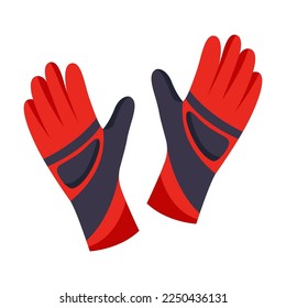 Glove for extreme sport vector illustration. Sports equipment, clothes, accessories concept