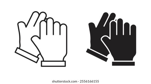 Glove Filled flat icons set for apps and web ui designs.