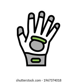 glove for gardening color icon vector.  isolated symbol illustration