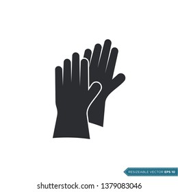 Glove Gardening Icon Vector Template Illustration Design