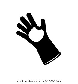 glove gardening tool icon vector illustration graphic design