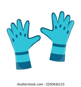 Glove for goalkeeper vector illustration. Sports equipment, clothes, accessories concept