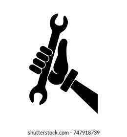 Glove holding wrench