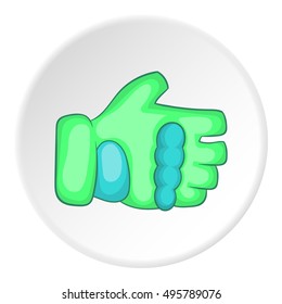 Glove icon. Cartoon illustration of glove vector icon for web