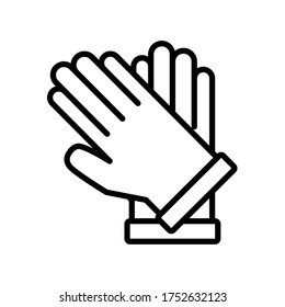 glove icon design vector template
