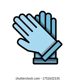 glove icon design vector template