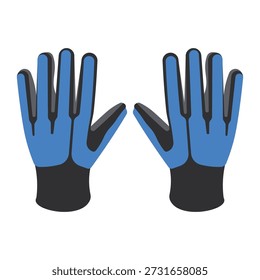 Handschuh-Symboldesign auf weißem Hintergrund
