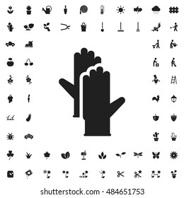 Glove icon illustration isolated vector sign symbol