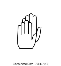 glove icon illustration isolated vector sign symbol