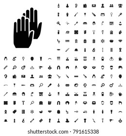 Glove icon illustration isolated vector sign symbol. editable barber icons vector set.