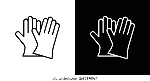 Icono de guante Ilustración. Gráfico de Vector. EPS 10