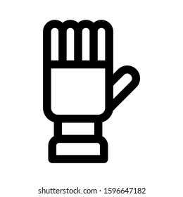 glove icon isolated sign symbol vector illustration - high quality black style vector icons
