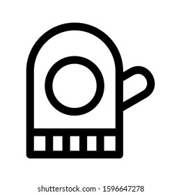 glove icon isolated sign symbol vector illustration - high quality black style vector icons
