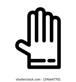 glove icon isolated sign symbol vector illustration - high quality black style vector icons
