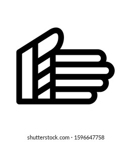 glove icon isolated sign symbol vector illustration - high quality black style vector icons
