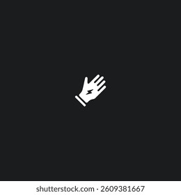Glove icon logo flat vector design