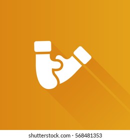 glove icon in Metro user interface color style. 
