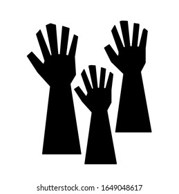 glove icon on white background