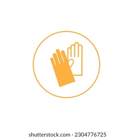 glove icon on white background