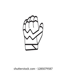 glove icon outline