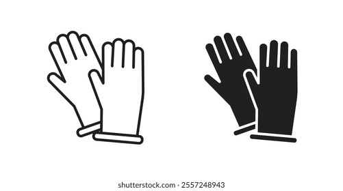 Glove Icon set. vector illustration set