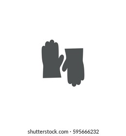 glove icon. sign design