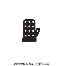 glove icon. sign design