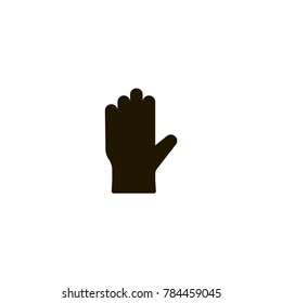 glove icon. sign design