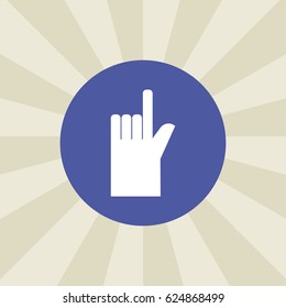 glove icon. sign design. background