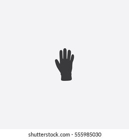 Glove icon silhouette vector illustration